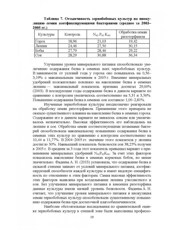 Полевые и огородные культуры России. Зернобобовые и масличные. Монография