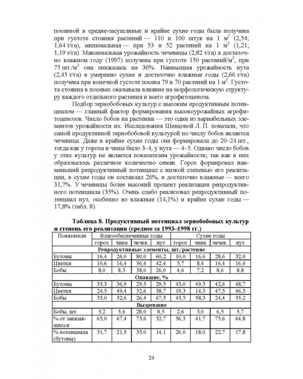 Полевые и огородные культуры России. Зернобобовые и масличные. Монография
