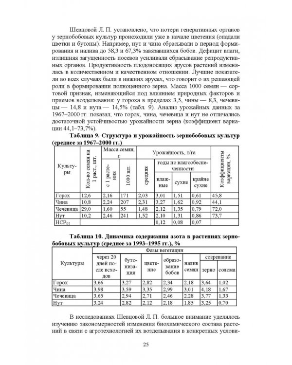Полевые и огородные культуры России. Зернобобовые и масличные. Монография
