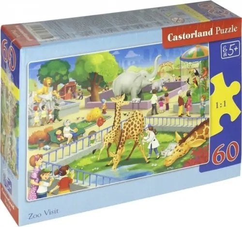 Пазл. Зоопарк, 60 элементов