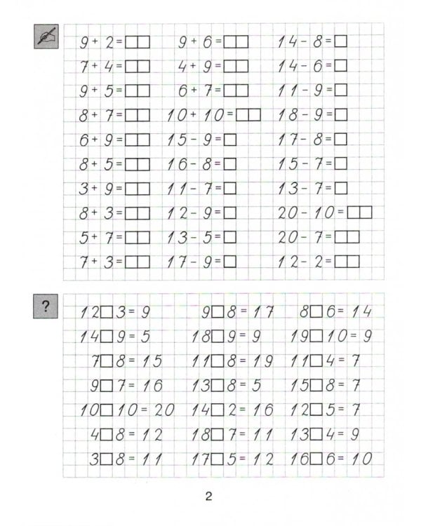 Математика. 2 класс. Тренажер