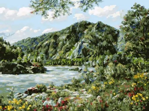 Набор для рисования по номерам. Алтай, 30x40 см Набор для рисования по номерам. Алтай, 30x40 см