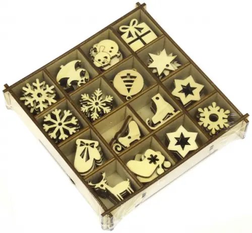 Набор украшений "Новогодний", 16 видов Набор украшений "Новогодний", 16 видов