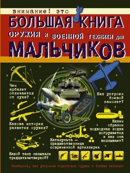 Большая книга для мальчиков Большая книга оружия и военной техники для мальчиков