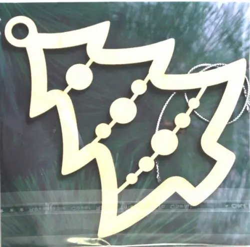 Сувенир-подвеска "Ёлка в бусах", 8,8х10 см Сувенир-подвеска "Ёлка в бусах", 8,8х10 см