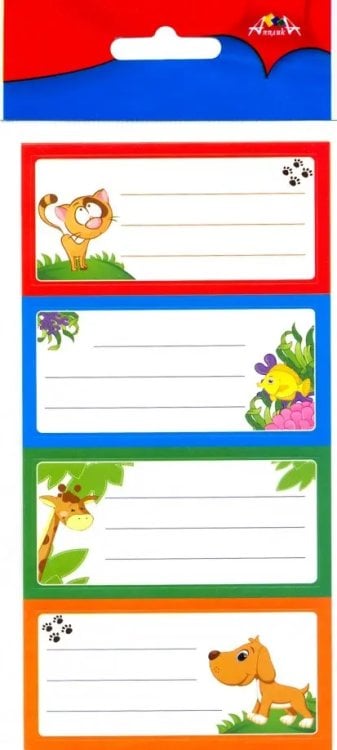 Наклейки школьные с рисунком, набор 12 штук, в ПЭТ-пакете Наклейки школьные с рисунком, набор 12 штук, в ПЭТ-пакете