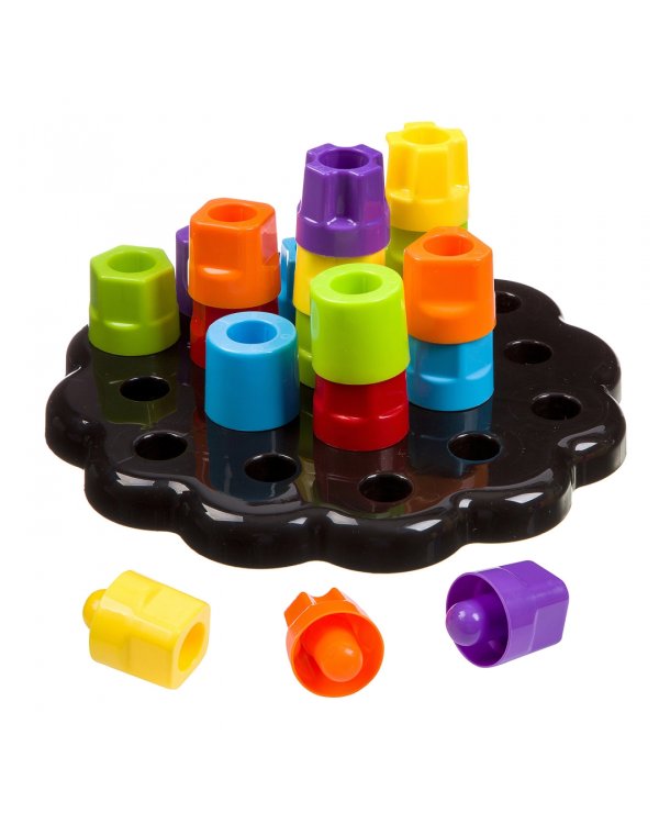 Мозаика для малышей. Развивающие гаечки, 19 деталей