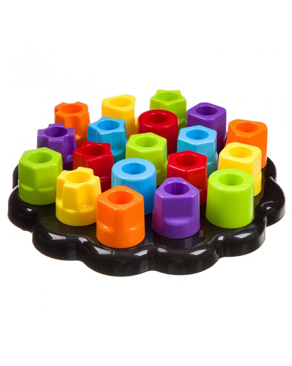 Мозаика для малышей. Развивающие гаечки, 19 деталей