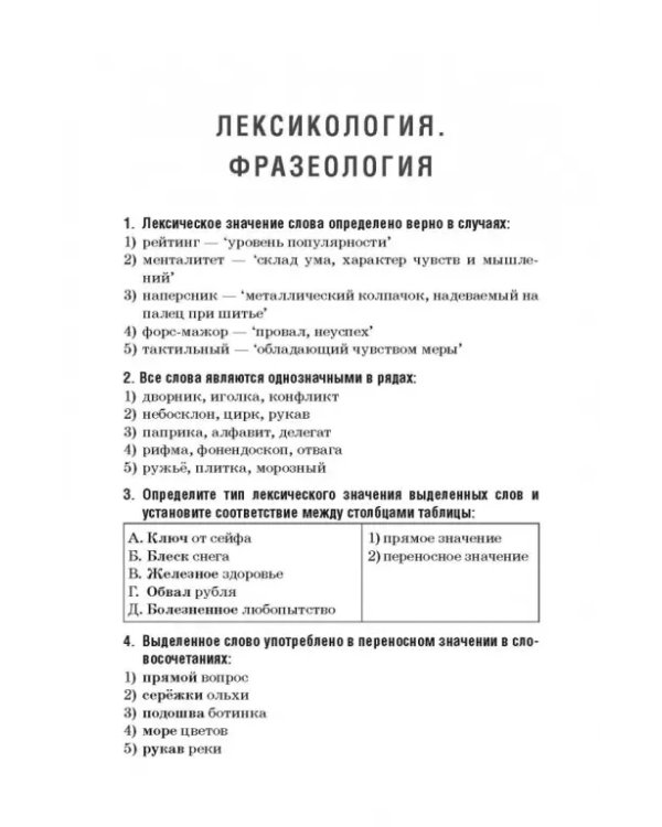 Дополнительное изображение книги «Русский язык. Тематический тренажёр»