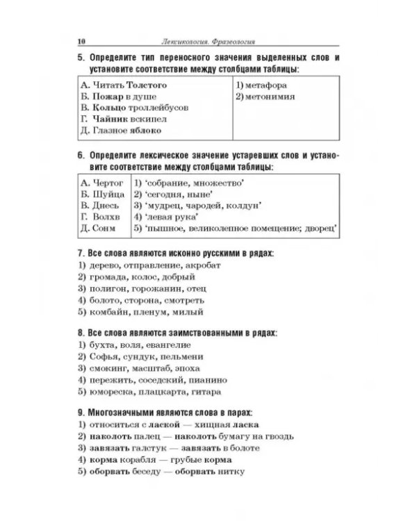 Дополнительное изображение книги «Русский язык. Тематический тренажёр»