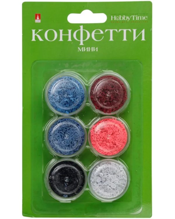 Конфетти мини для декора "Сердечки", 4 мм, 6 цветов