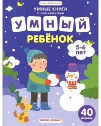 Умный ребенок. 5-6 лет. Книжка с наклейками