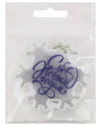 Фликер "Снежинка. С Новым Годом", 55x55 мм