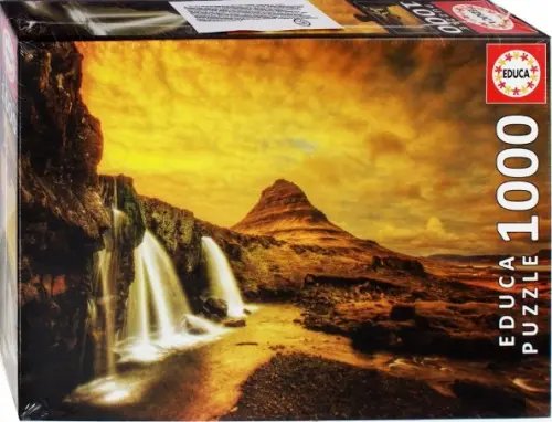 Пазл. Водопад Киркьюфетльсфос. Исландия, 1000 элементов