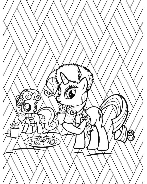 Мой маленький пони. Книга для творчества. Зима в Понивилле