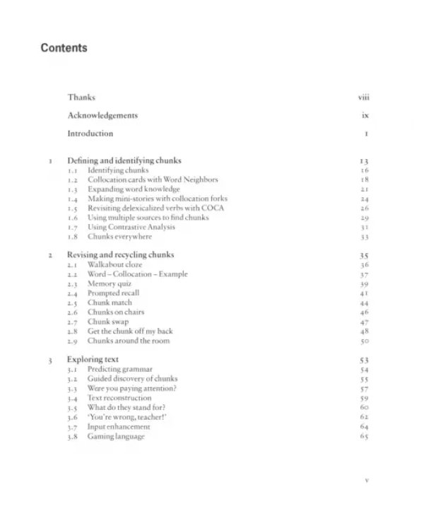 Lexical Grammar: Activities for Teaching Chunks and Exploring Patterns