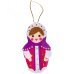 Ёлочная игрушка из фетра. Матрёшка