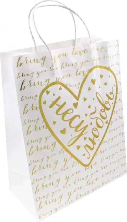 Пакет бумажный "Несу любовь", 26х32,4х12,7 см Пакет бумажный "Несу любовь", 26х32,4х12,7 см