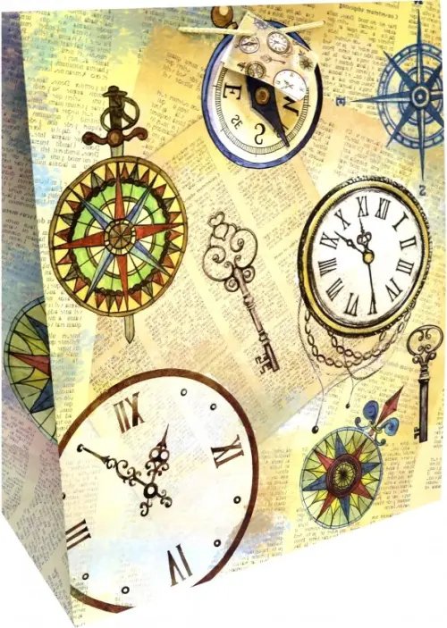 Пакет бумажный "Часы", 40,6х48,9х19 см Пакет бумажный "Часы", 40,6х48,9х19 см