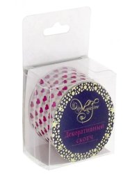 Лента самоклеящаяся "Фиолетовые сердца"