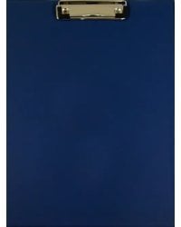 Папка-планшет с верхним прижимом и крышкой "Brauberg", А4, картон, ПВХ, синяя