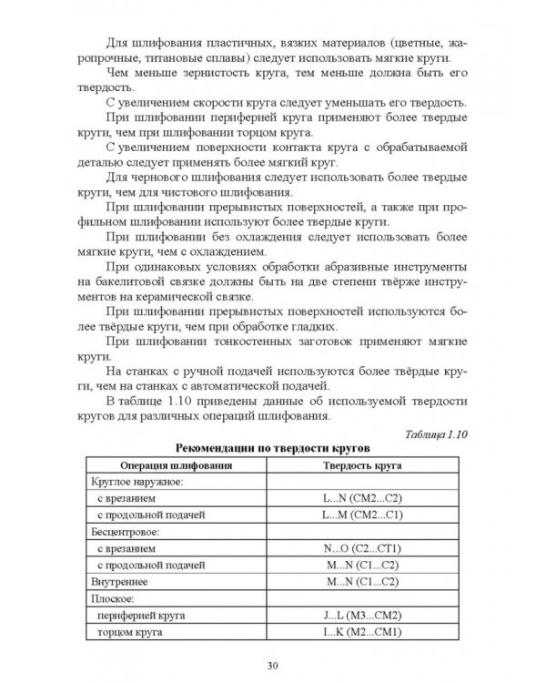 Дополнительное изображение книги «Абразивные инструменты. Разработка операций шлифования. Учебное пособие»