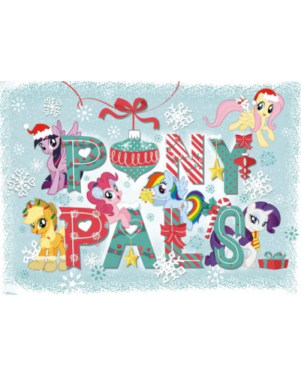 Пазл super maxi. My little pony. Зима. Магия дружбы, 35 элементов + 4 открытки