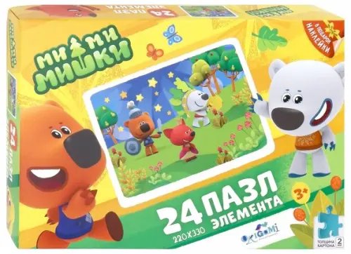 Пазл. МиМиМишки. Баллада о рыцарях, 24 элемента + наклейки