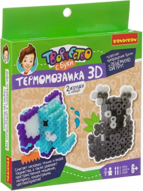 Термомозаика 3D. Коала и слон Термомозаика 3D. Коала и слон
