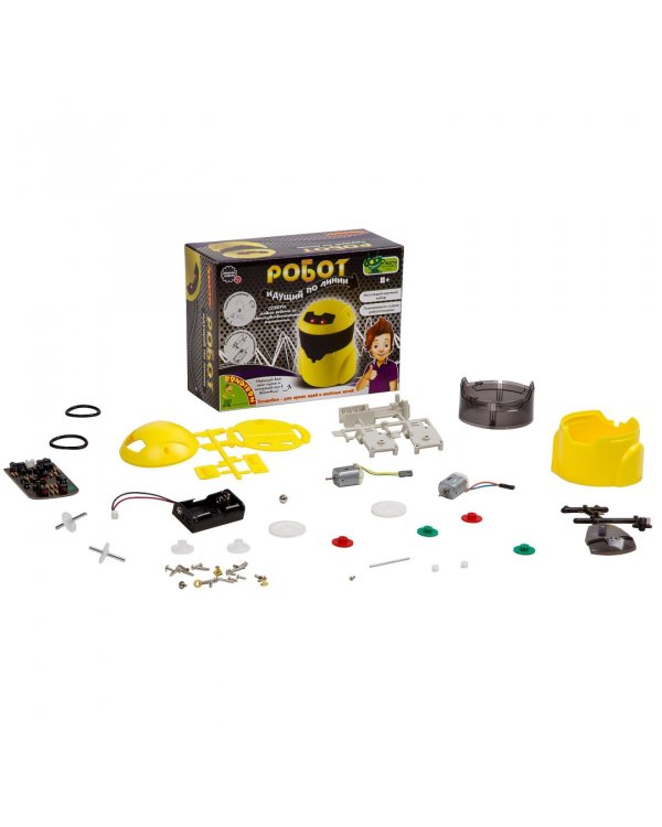 Французские опыты. Науки с Буки. Робот идущий по линии