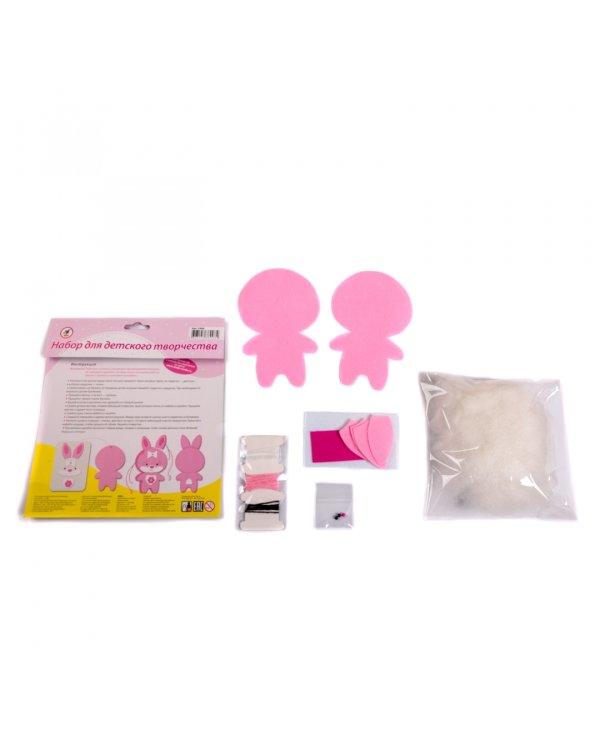 Игрушка из фетра своими руками. Зайка