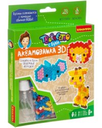 Аквамозаика 3D. Слон, лев, жираф