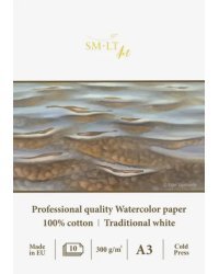 Альбом для акварели Smiltainis "Watercolor pad", A3, 10 л