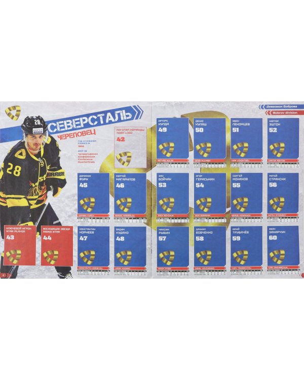 Альбом для наклеек. Panini. КХЛ. Сезон 2018 - 2019