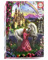 Пазл. Фея и единорог, 500 деталей