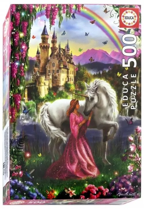 Пазл. Фея и единорог, 500 деталей