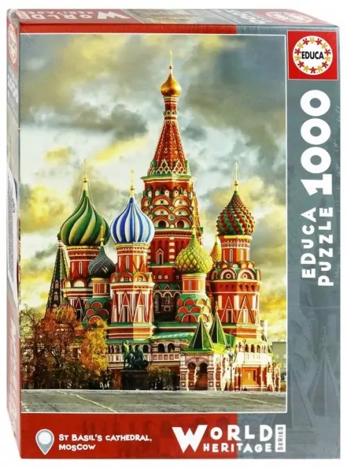 Пазл. Храм Василия Блаженного. Москва, 1000 деталей