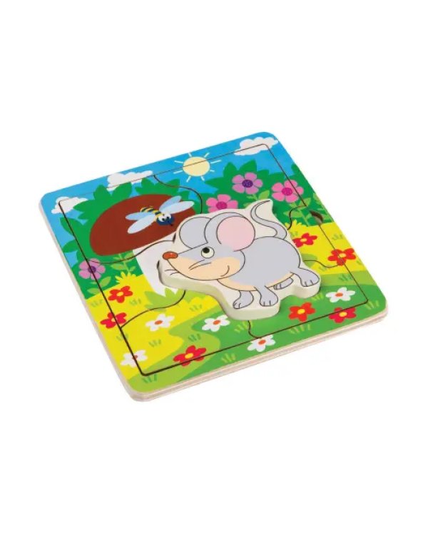 Игра из дерева. Мышонок