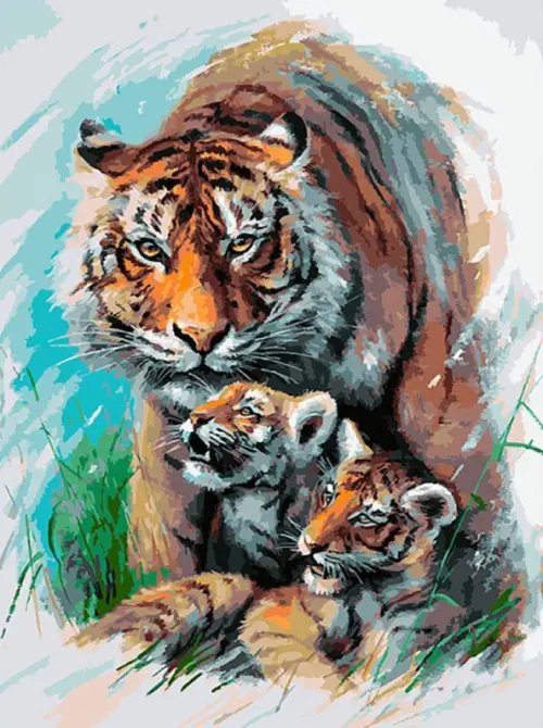 Набор для рисования по номерам. Попробуй подойди, 30х40 см