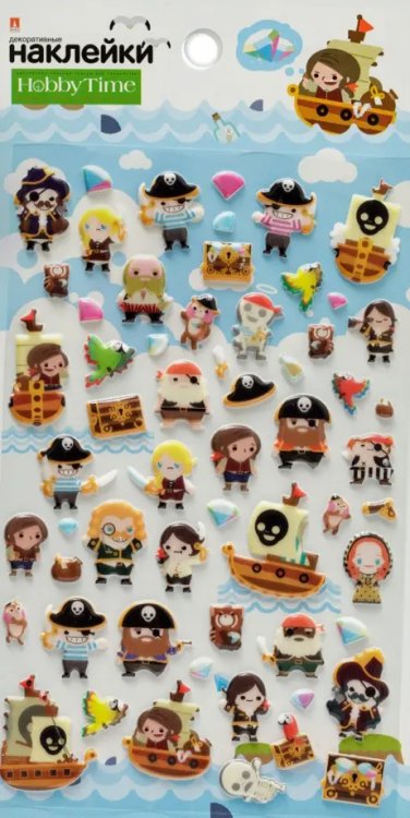 Наклейки объемные "Мир мальчиков"