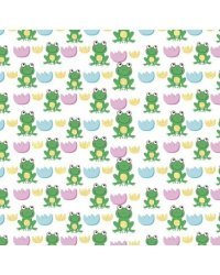 Бумага упаковочная "Зеленая лягушка", 70x100 см