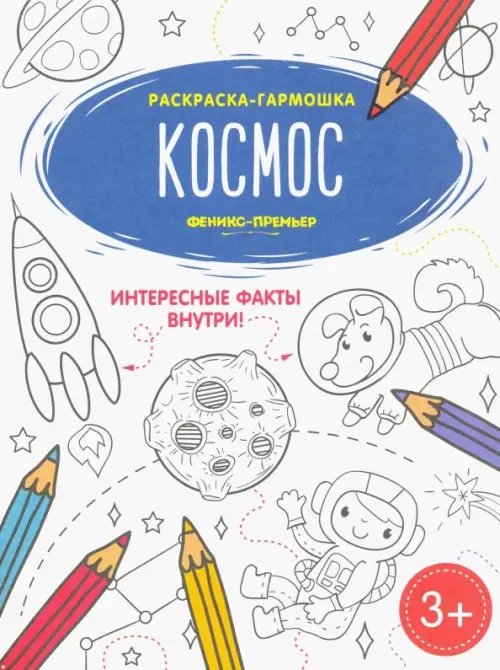 Раскраска-гармошка Космос. Книжка-раскраска