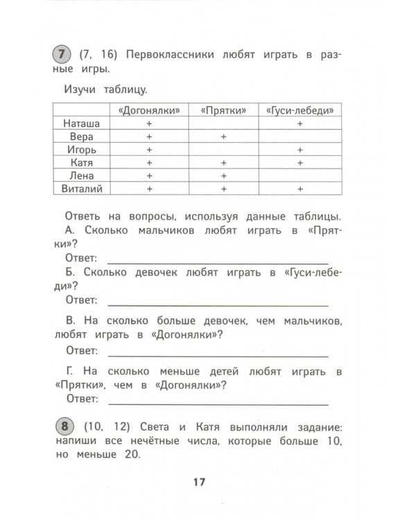 Математика. 1 класс. Рабочая тетрадь