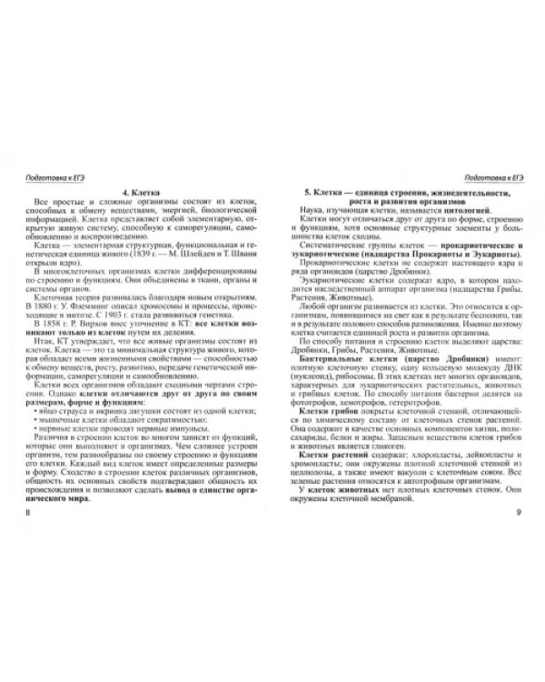 Шпаргалка по биологии для успешной сдачи ОГЭ и ЕГЭ