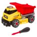 Машинка-конструктор с отверткой. Самосвал Машинка-конструктор с отверткой. Самосвал