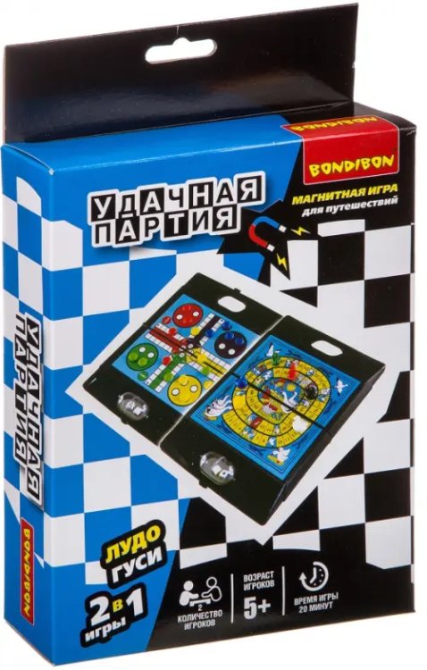 Удачная партия 2 в 1. Лудо, гуси Удачная партия 2 в 1. Лудо, гуси