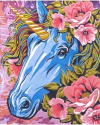 Набор для рисования по номерам. по дереву. Сказочный единорог