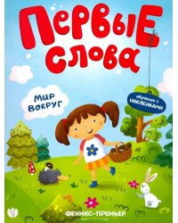 Мир вокруг. Обучающая книжка с наклейками