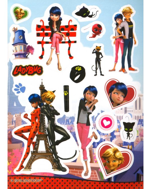 Наклейки "Леди Баг и Супер-Кот. Париж"