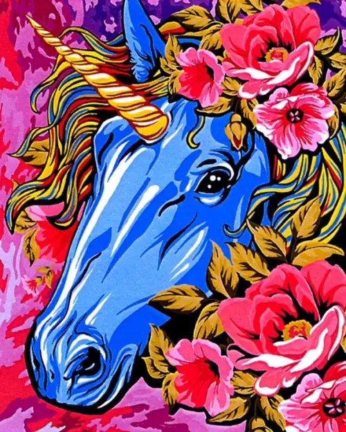 Набор для рисования по номерам. Сказочный единорог Набор для рисования по номерам. Сказочный единорог